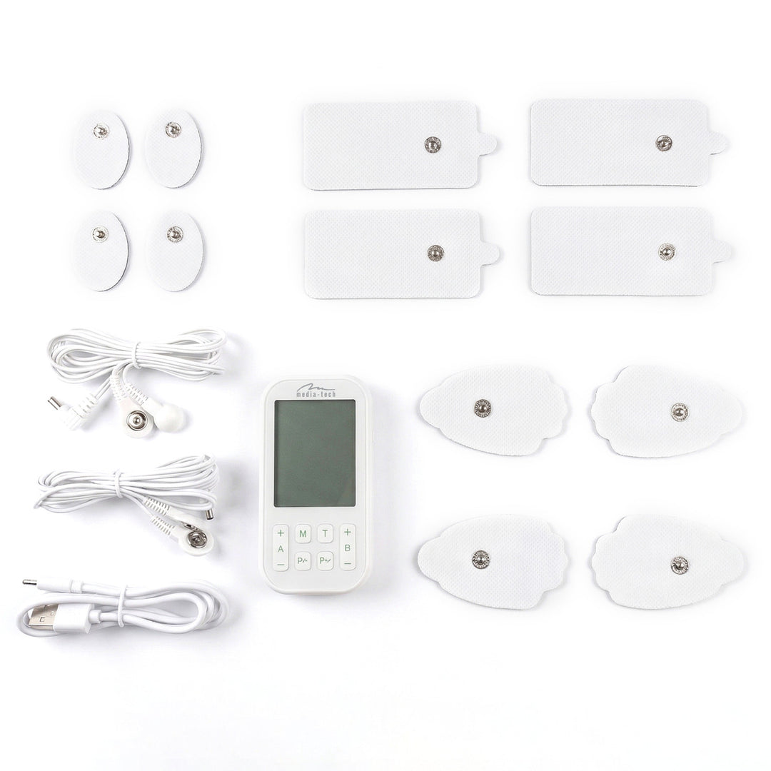 Massagegerät und Elektrostimulator, TENS/EMS, 3-in-1-Stimulation, Mediatech, MT6543
