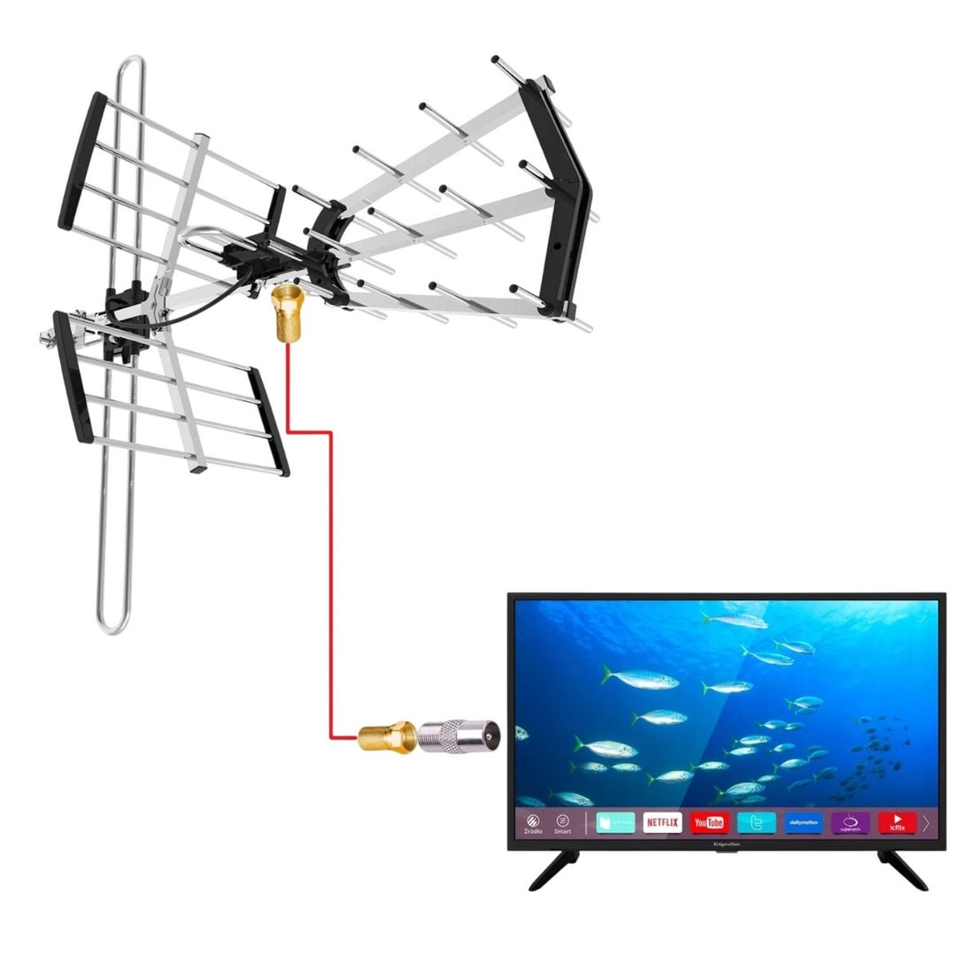 DVB-T/T2-Richtantenne VA900 COMBO mit LTE-Filter, aus Aluminium, Vayox