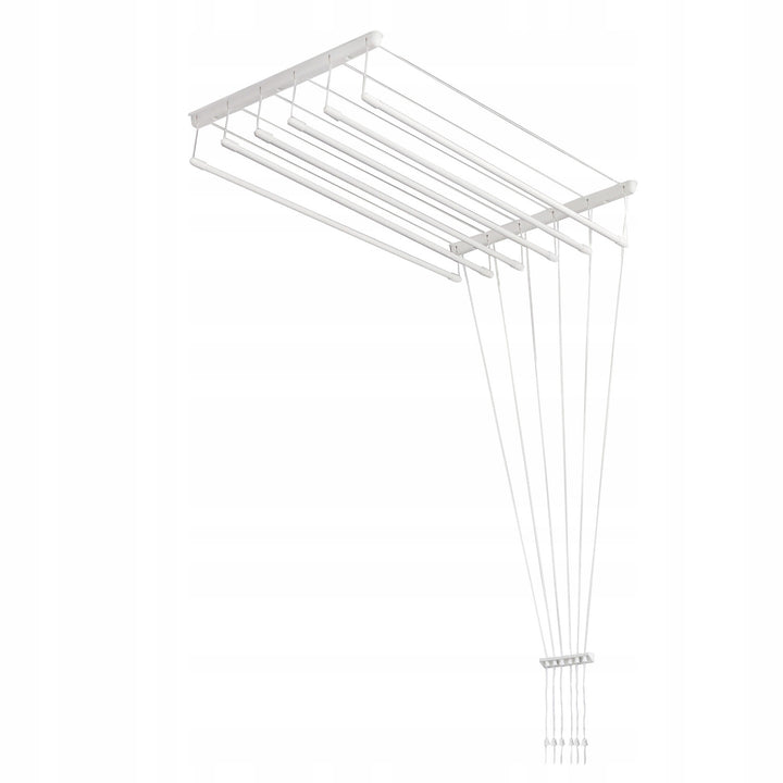 Decken-Wäscheständer mit 6 Stangen, 140 cm, Trocknungsfläche 8,4 m, Sepio