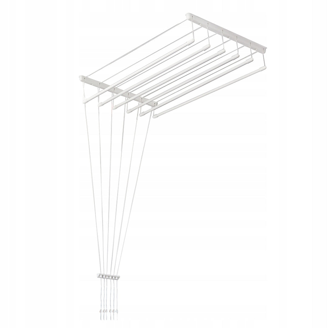 Decken-Wäscheständer mit 6 Stangen, 140 cm, Trocknungsfläche 8,4 m, Sepio