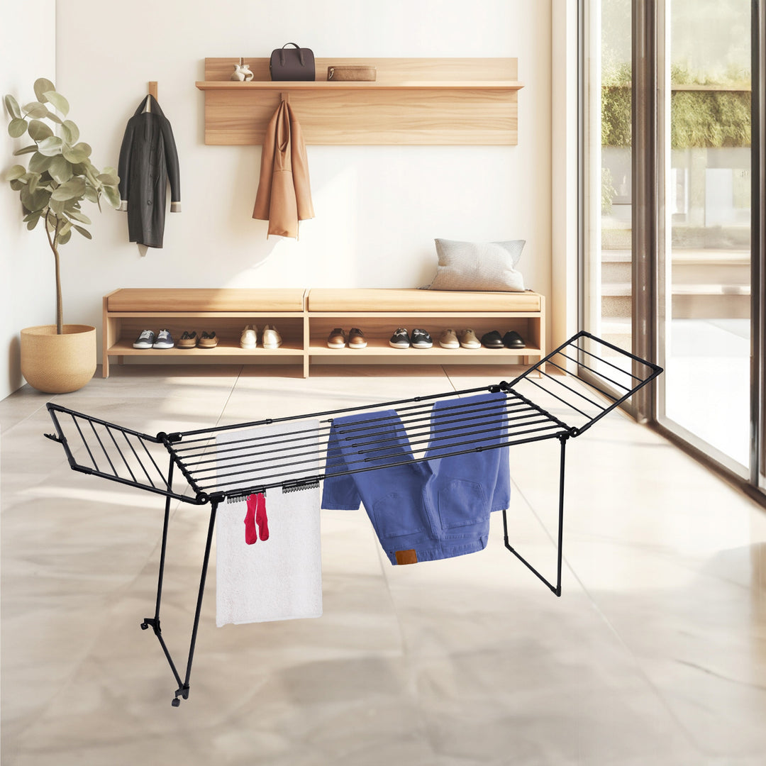 Wäschetrockner, 27 m² Fläche, ausziehbar, ausklappbar, großer Standtrockner, Bona XXL, Sepio