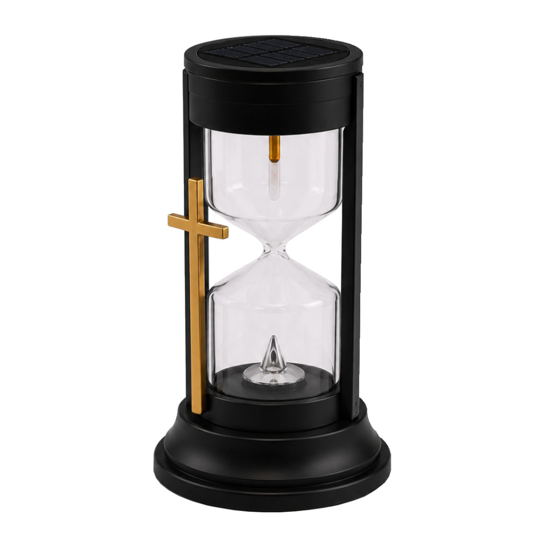Solar-Grabkerze, „Sanduhr der Ewigkeit“, LED 0,08 W, Betriebsdauer 20.000 h, maximale Helligkeit 3 lm, 77199, Znicz-lux