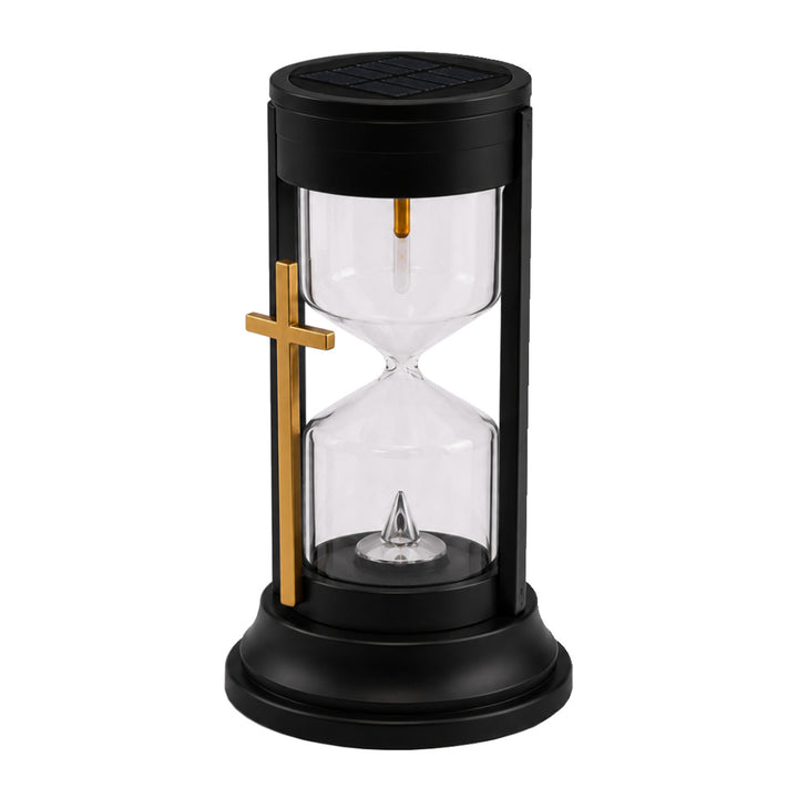 Solar-Grabkerze, „Sanduhr der Ewigkeit“, LED 0,08 W, Betriebsdauer 20.000 h, maximale Helligkeit 3 lm, 77199, Znicz-lux