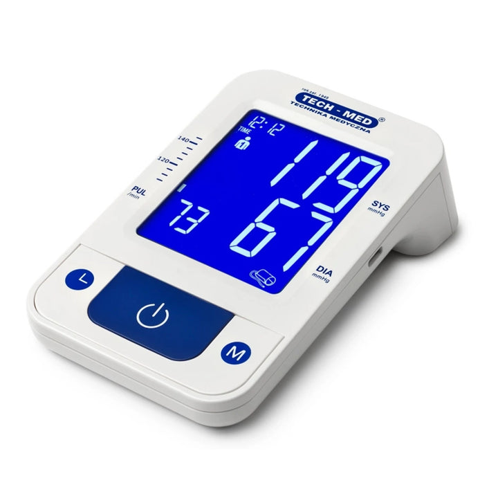 Elektronisches Blutdruckmessgerät, Sprachausgabe, Manschette 22–42 cm, IHB-Anzeige, TMA-CONTROL3, Techmed