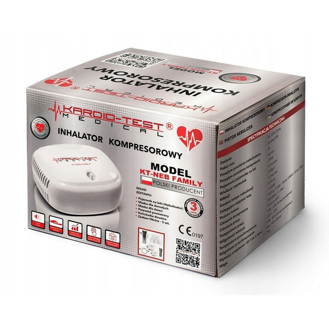 Kompressor-Inhalator, 2 Masken, KT-NEB FAMILY, Techmed