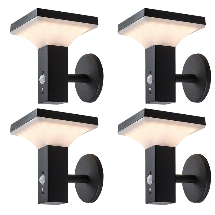 Rabalux-Leuchte, Wandleuchte, für den Außenbereich, solarbetrieben, IP44, 4-W-LED, Geleen, 4 Stück