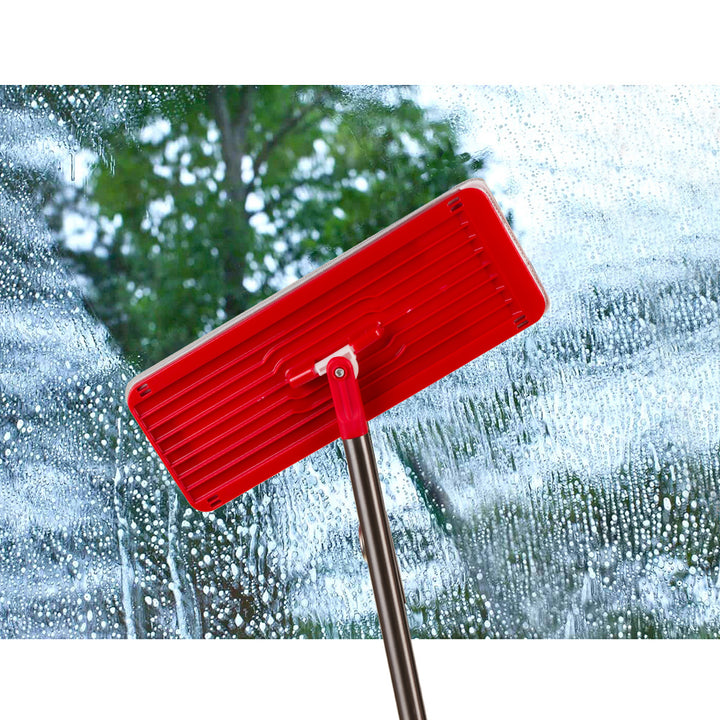GreenBlue-Flachmopp mit Eimer und Auswringvorrichtung, zwei HQ-Mikrofaser-Einlagen, Fassungsvermögen 5,7 l, MaxiClean GB870 + Vileda Actifibre Pro-Tuch