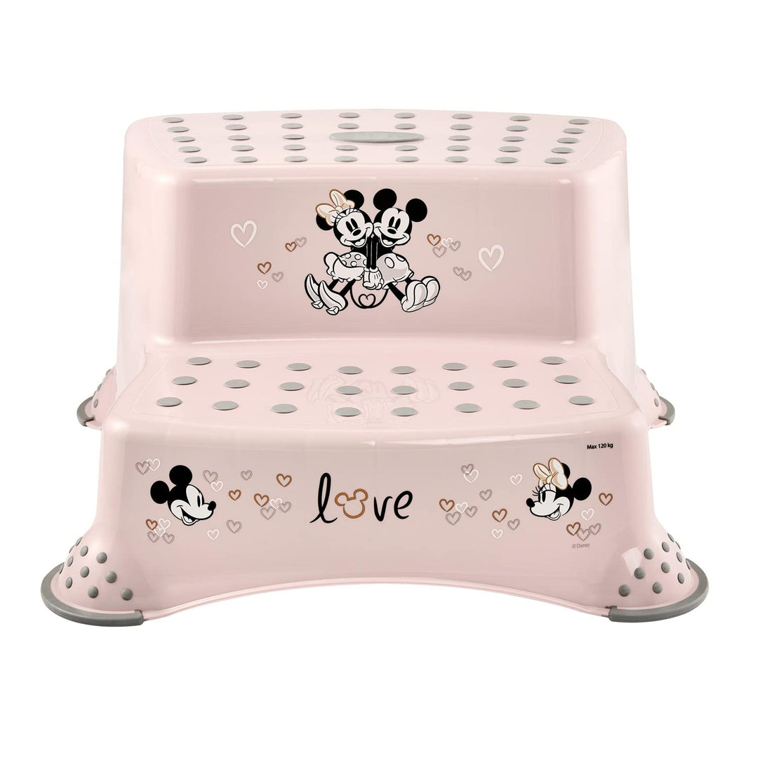 Kinderpodest + zweistufiges Kinderpodest „Keeeper“ mit rutschfester Oberfläche, Serie „Minnie Mouse“