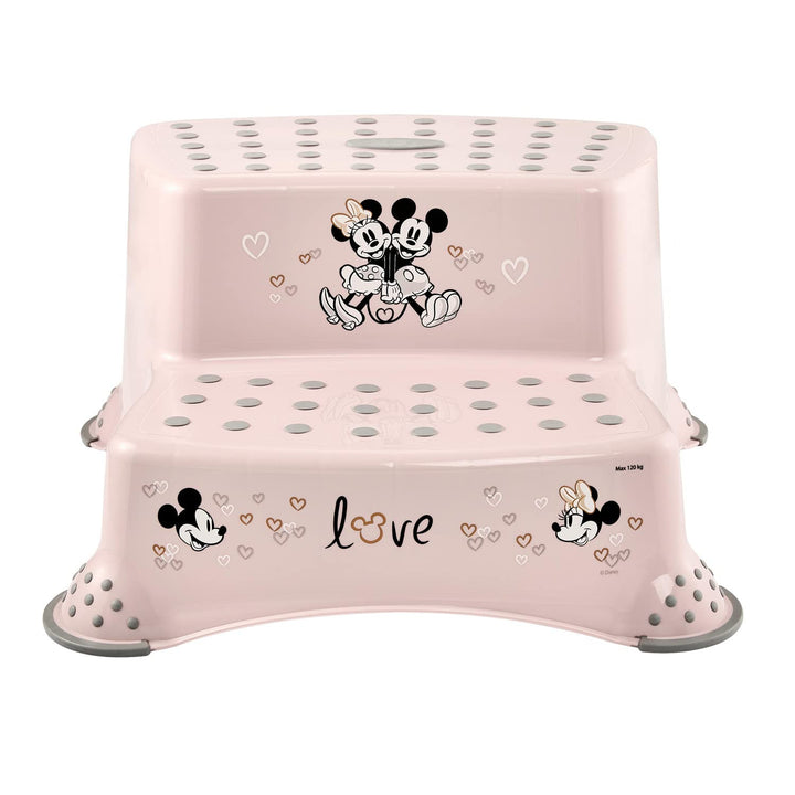 Kinderpodest + zweistufiges Kinderpodest „Keeeper“ mit rutschfester Oberfläche, Serie „Minnie Mouse“