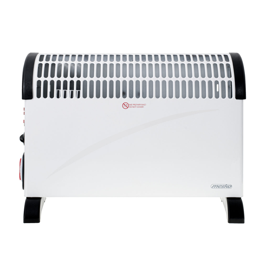 Konvektorheizung, elektrisch, mit Thermostat, 2000 W, 24-Stunden-Timer, weiß, Kabel 150 cm, Mesko, MS 7741W