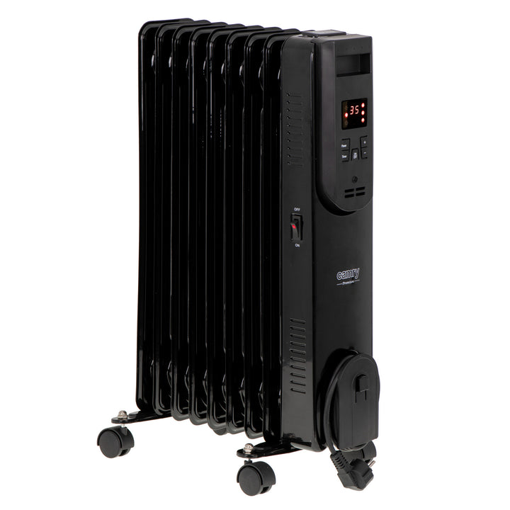Ölheizkörper, 11 Rippen, 2500 W, Fernbedienung, LED-Anzeige, Thermostat, Camry CR 7813