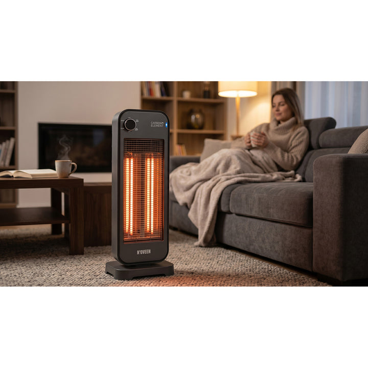 Strahlungsheizkörper, Infrarot, 900 W, 2 Heizstufen, Noveen