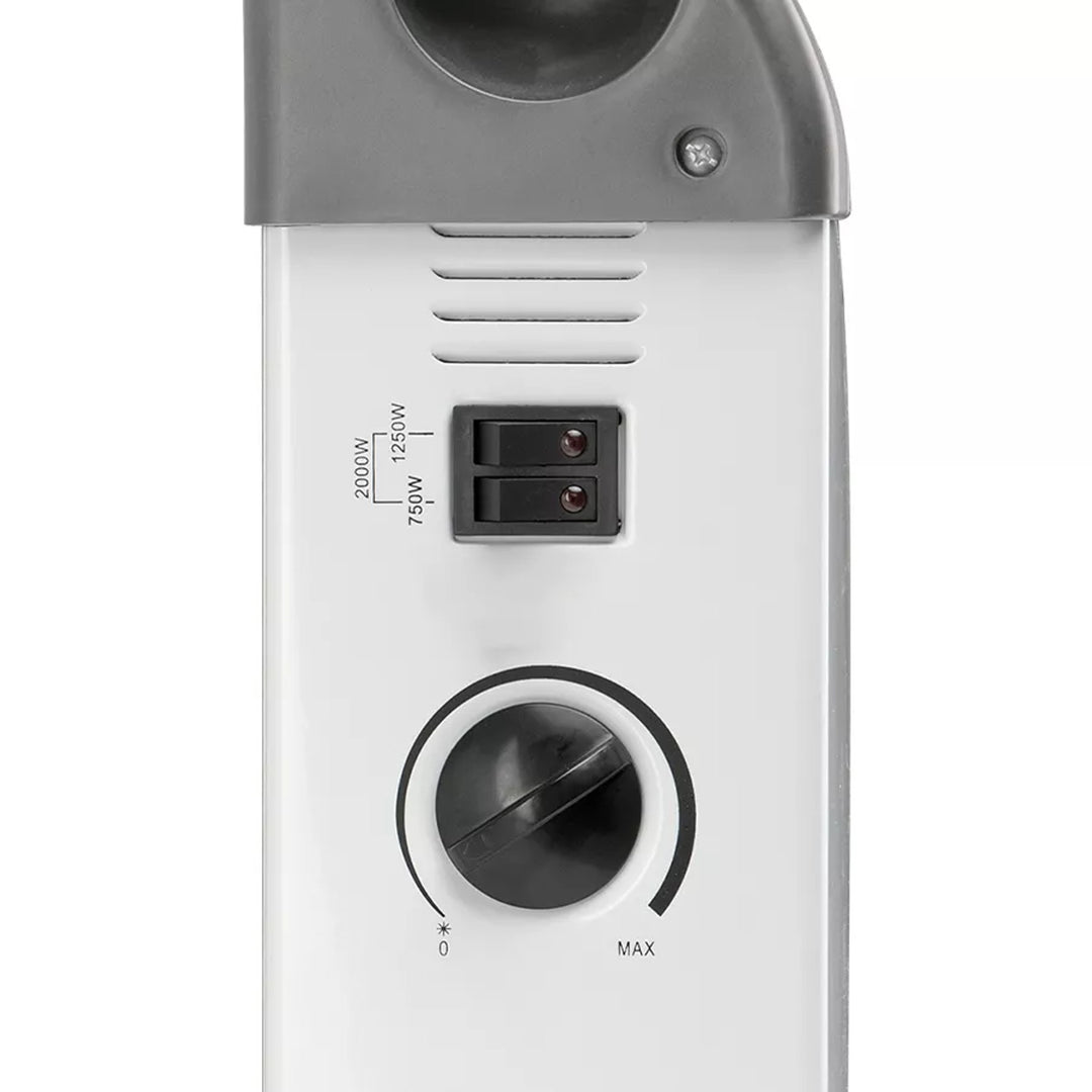 Konvektorheizung, elektrisch, 2000 W, Thermostat, weiß, Noveen