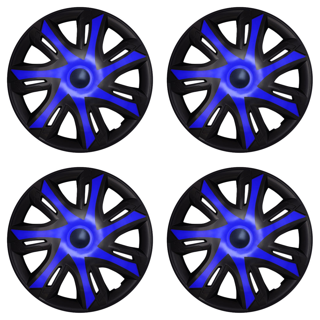 Universelle 15-Zoll-Radkappen NRM N-Power blau/schwarz, 4 Stück