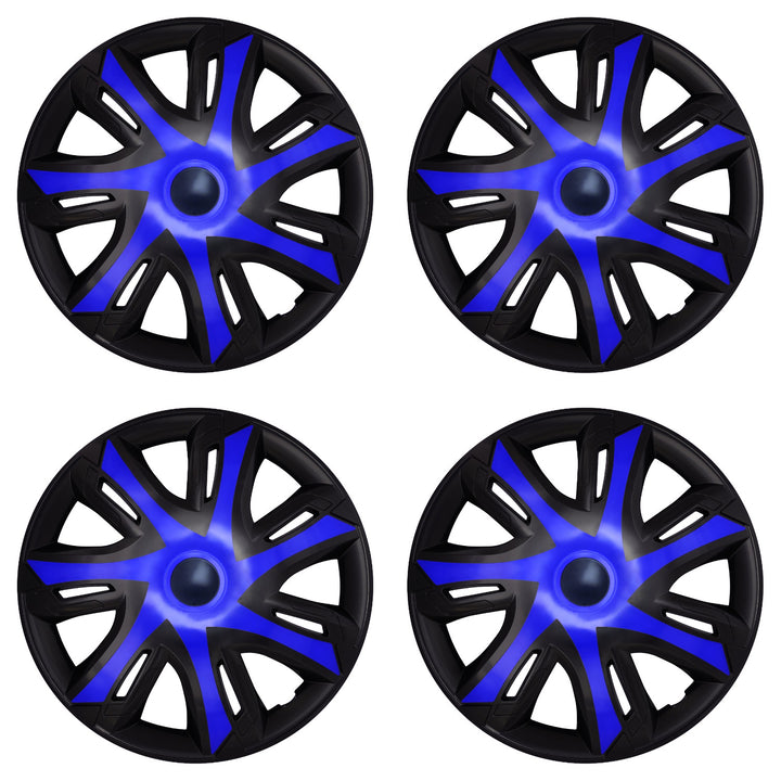 Universelle 15-Zoll-Radkappen NRM N-Power blau/schwarz, 4 Stück