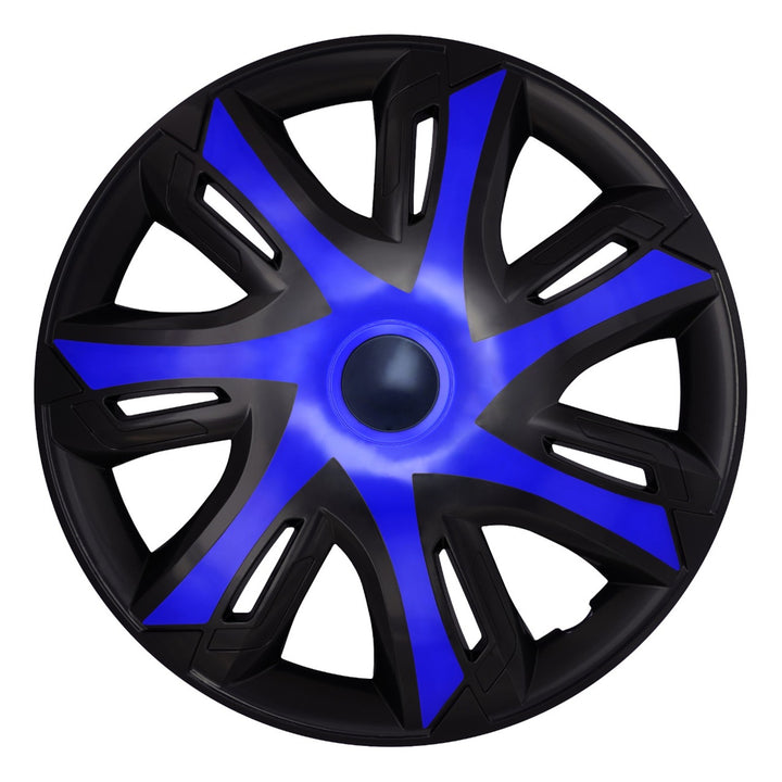 Universelle 15-Zoll-Radkappen NRM N-Power blau/schwarz, 4 Stück