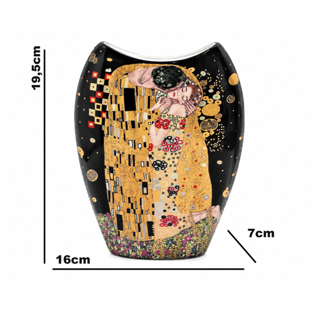 Porzellanvase „Der Kuss“ von Gustav Klimt, Queen Isabell