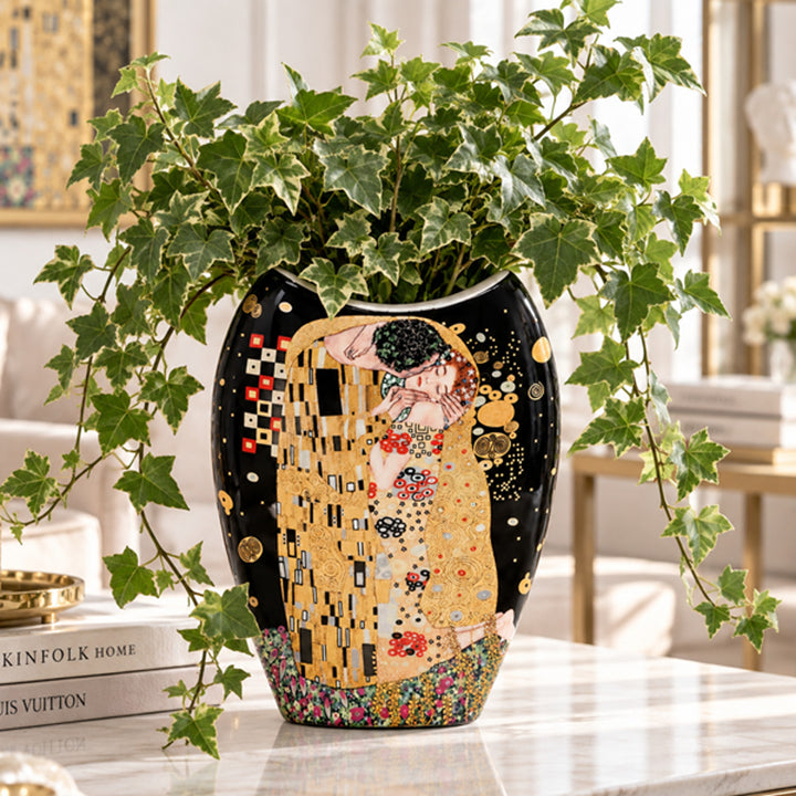 Porzellanvase „Der Kuss“ von Gustav Klimt, Queen Isabell