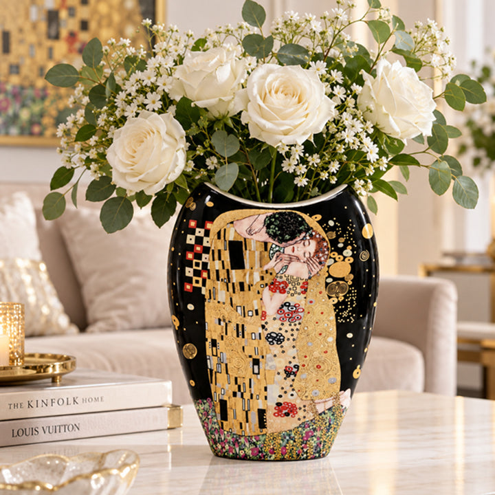 Porzellanvase „Der Kuss“ von Gustav Klimt, Queen Isabell