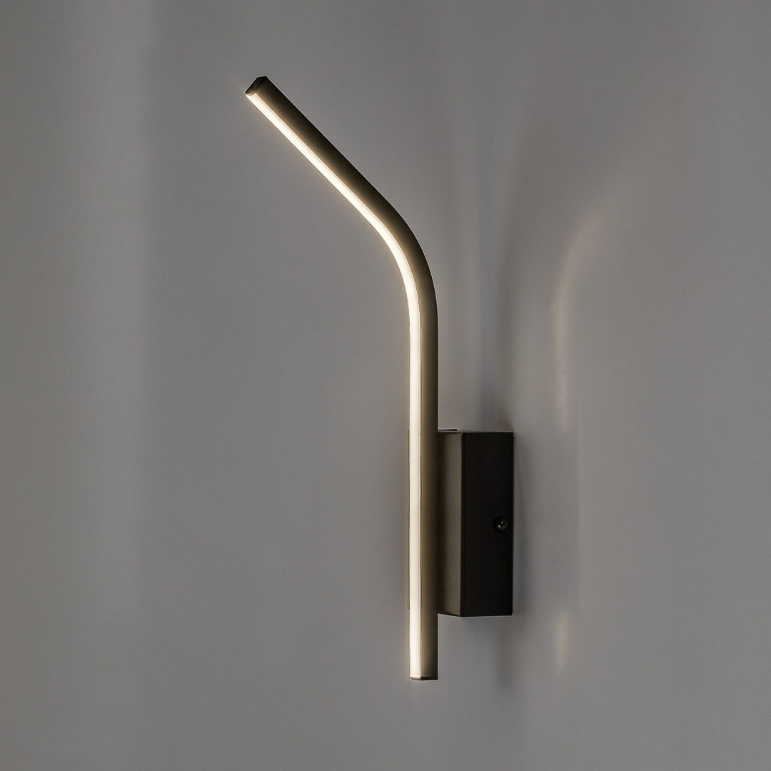 Innenwandleuchte Tilmann, schwarz, LED 10 W, 550 lm, 4000 K, H 36 cm, IP44, Touch-Bedienung, 75088