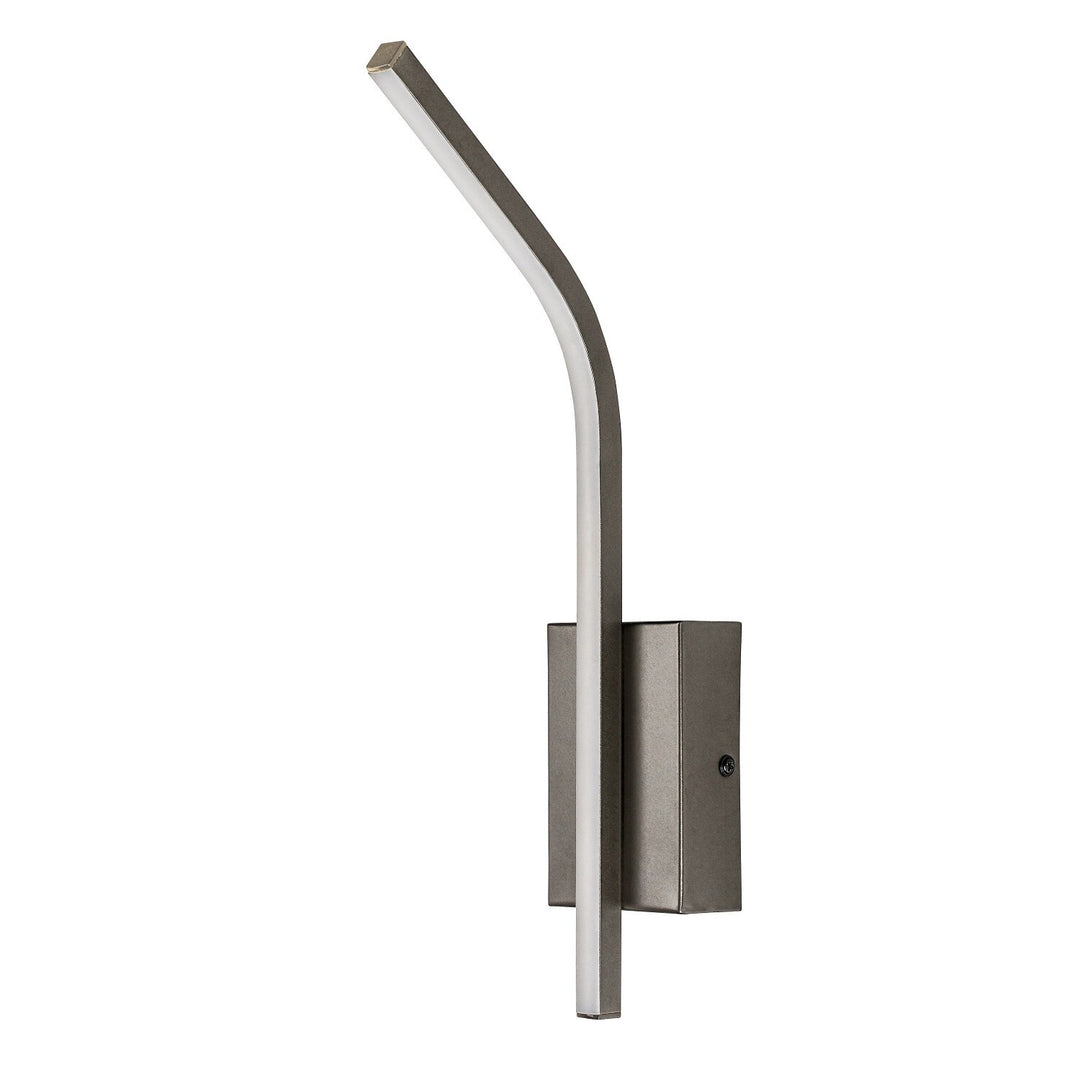 Innenwandleuchte Tilmann, Gunmetal, LED 10 W, 550 lm, 4000 K, H 36 cm, IP44, Touch-Bedienung, 75000