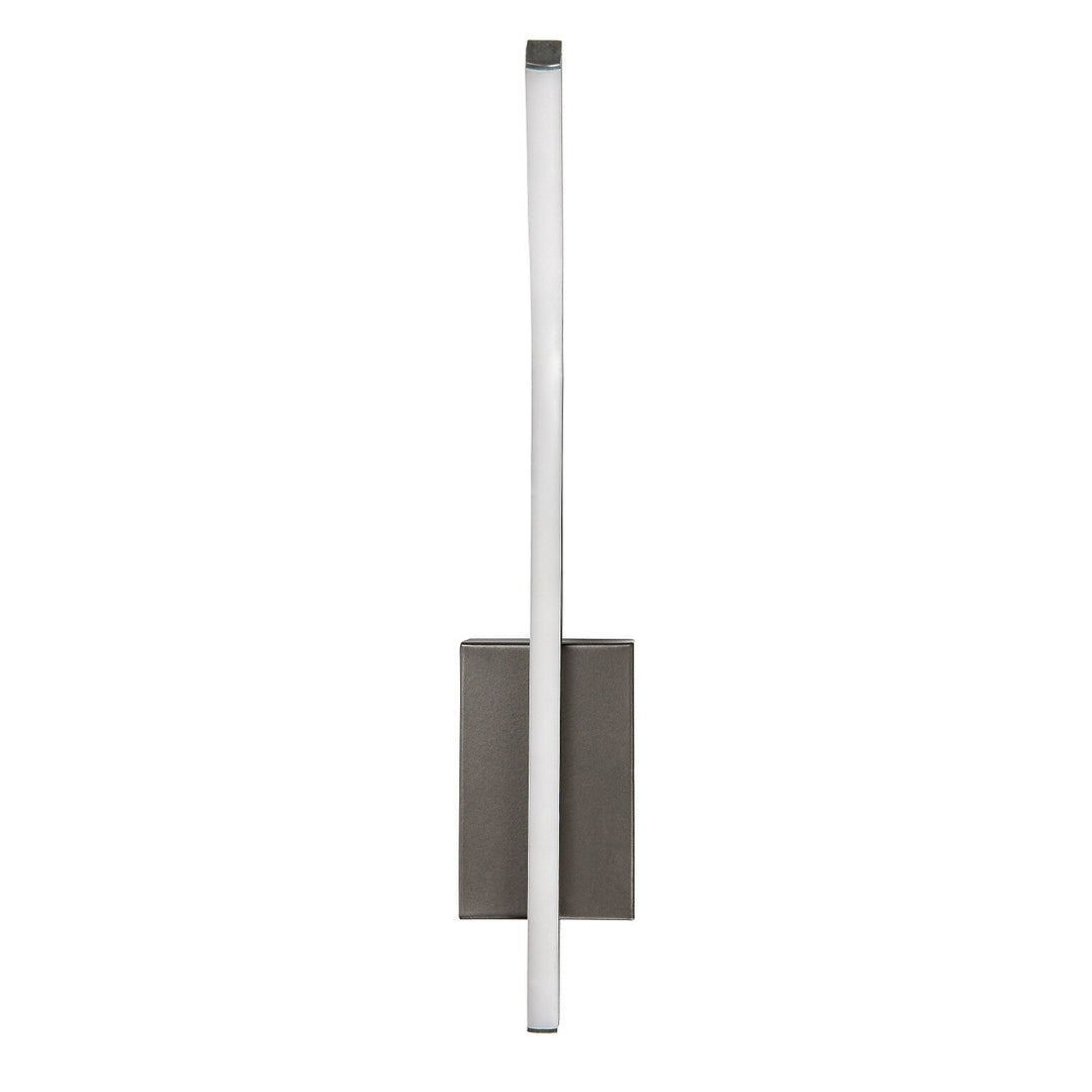 Innenwandleuchte Tilmann, Gunmetal, LED 10 W, 550 lm, 4000 K, H 36 cm, IP44, Touch-Bedienung, 75000