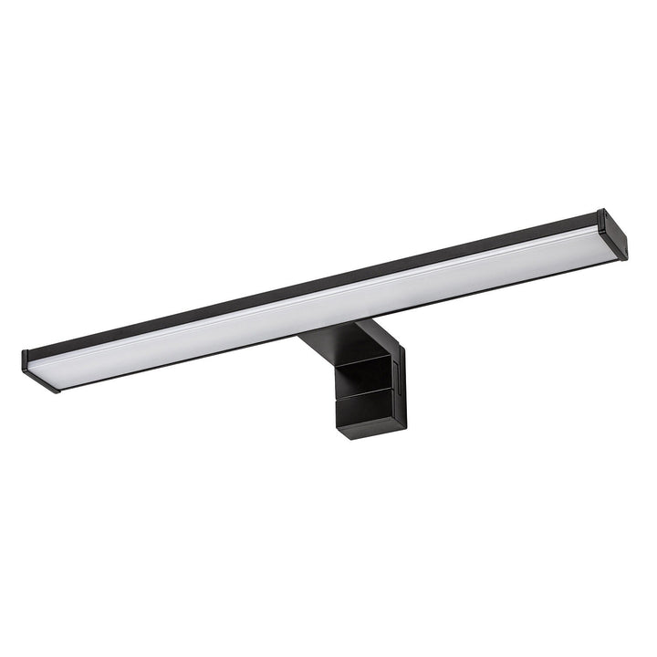 Badezimmer-Wandleuchte, Seyra, LED 8 W, 4000 K, 650 lm, L 40 cm, schwarz, IP44, 75112