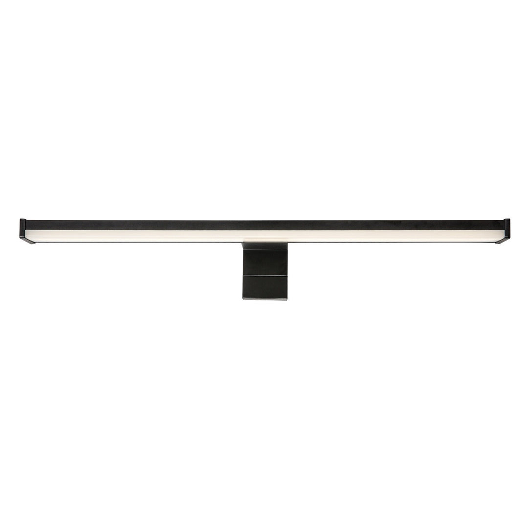 Badezimmer-Wandleuchte, Seyra, LED 8 W, 4000 K, 650 lm, L 40 cm, schwarz, IP44, 75112