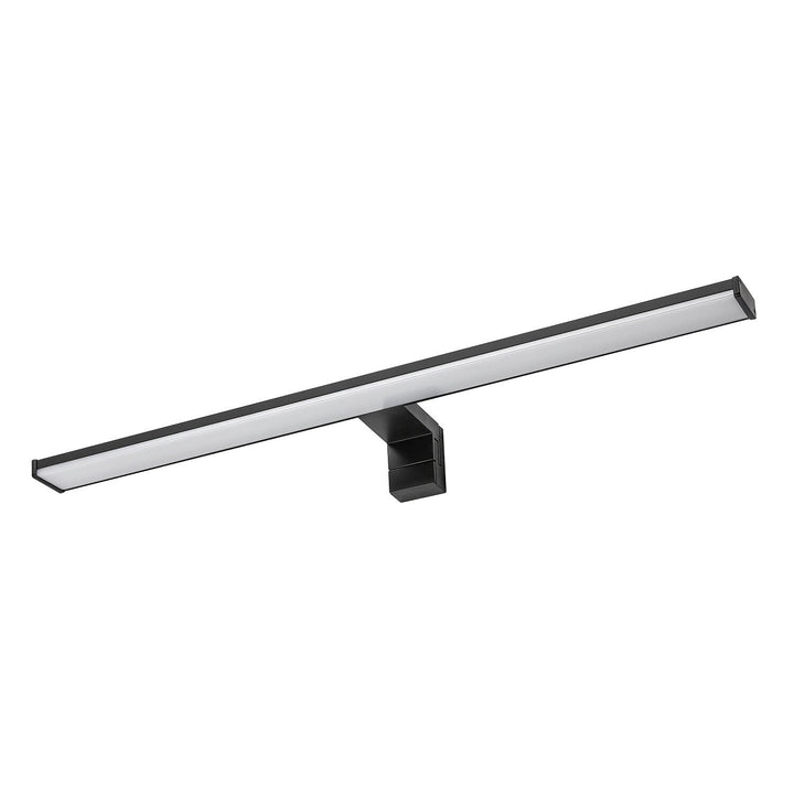 Badezimmer-Wandleuchte, Seyra, LED 12 W, 4000 K, 910 lm, L 60 cm, schwarz, IP44, 75113
