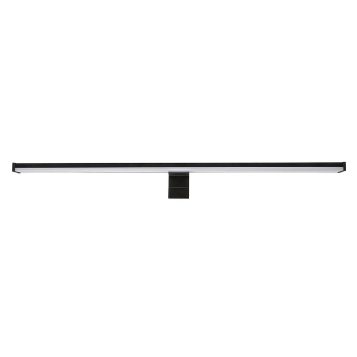 Badezimmer-Wandleuchte, Seyra, LED 12 W, 4000 K, 910 lm, L 60 cm, schwarz, IP44, 75113