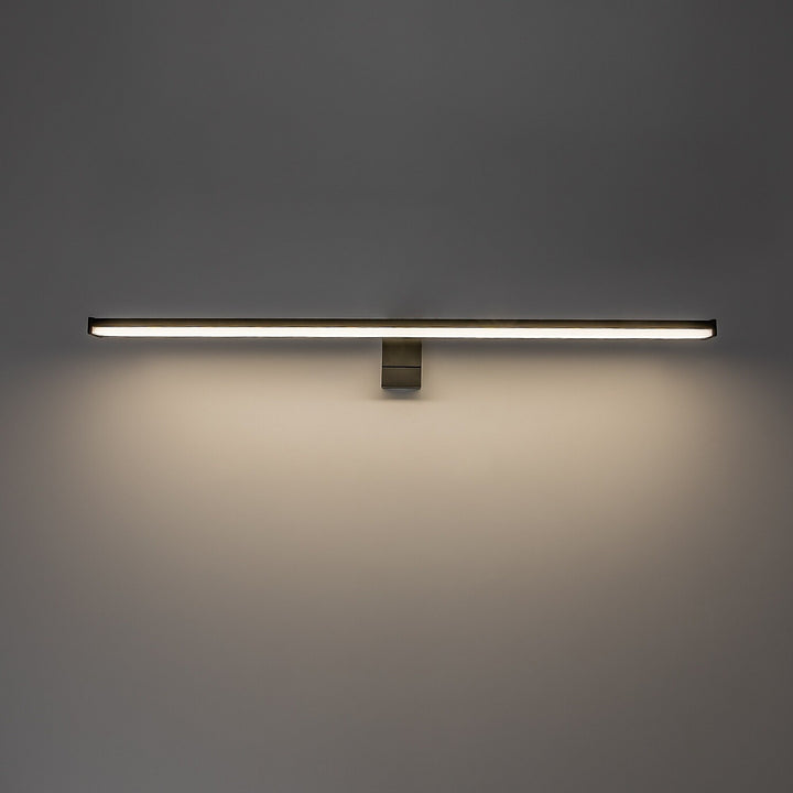 Badezimmer-Wandleuchte, Seyra, LED 12 W, 4000 K, 910 lm, L 60 cm, schwarz, IP44, 75113