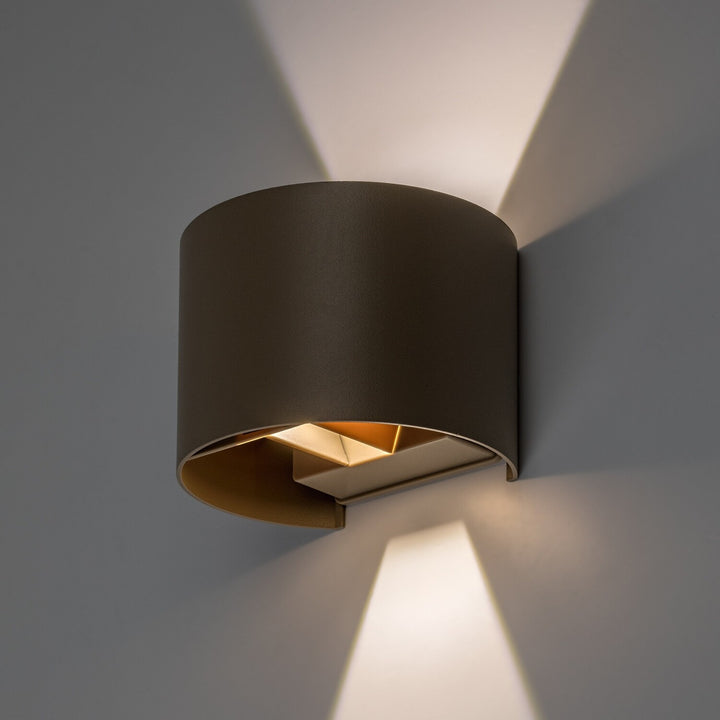 Außenwandleuchte, Virna, LED 5 W, 420 lm, Farbtemperatur 2700, 4000, 6500 K, IP54, grau-beige, 77217