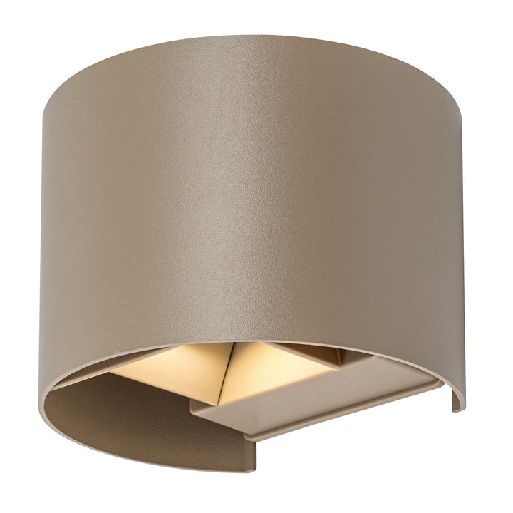 Außenwandleuchte, Virna, LED 5 W, 420 lm, Farbtemperatur 2700, 4000, 6500 K, IP54, grau-beige, 77217