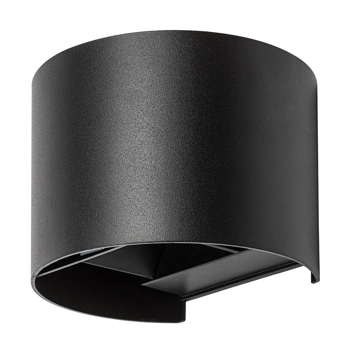 Außenwandleuchte, Virna, LED 5 W, 420 lm, Farbtemperatur 2700, 4000, 6500 K, IP54, schwarz, 77218