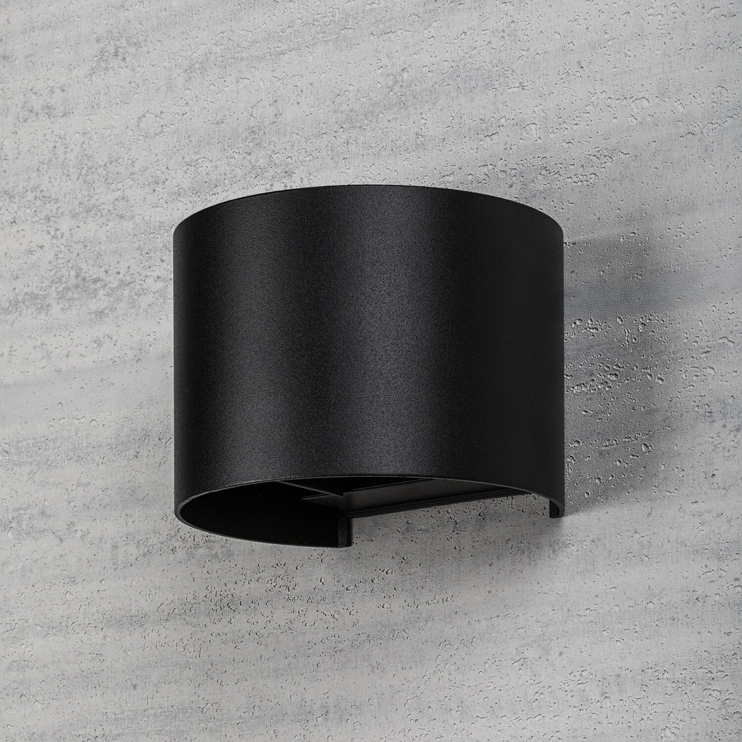 Außenwandleuchte, Virna, LED 5 W, 420 lm, Farbtemperatur 2700, 4000, 6500 K, IP54, schwarz, 77218