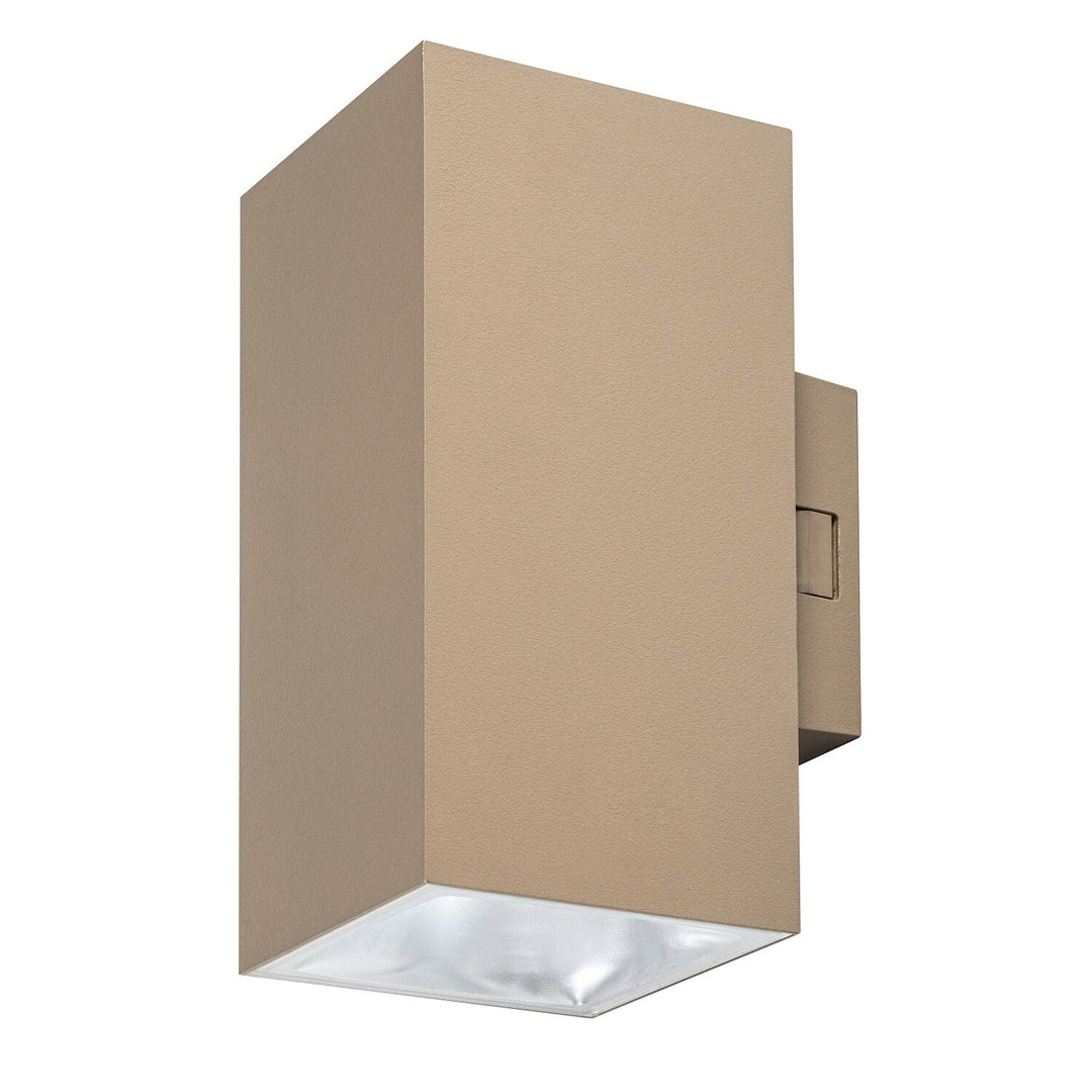 Außenwandleuchte, Urfa, LED 18 W, 1800 lm, Farbtemperatur 2700, 4000, 6500 K, H 16 cm, IP65, grau-beige, 77215