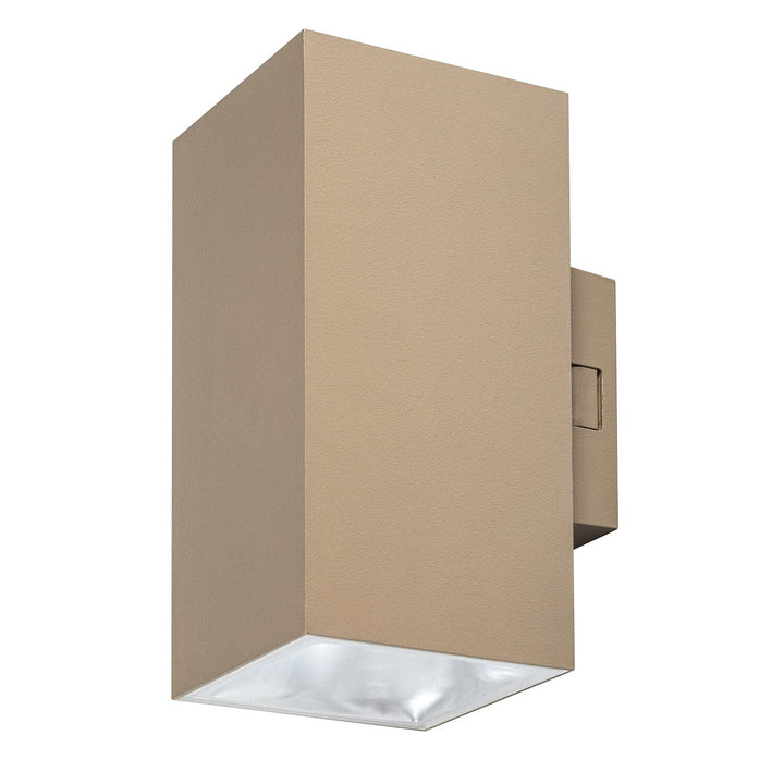 Außenwandleuchte, Urfa, LED 18 W, 1800 lm, Farbtemperatur 2700, 4000, 6500 K, H 16 cm, IP65, grau-beige, 77215