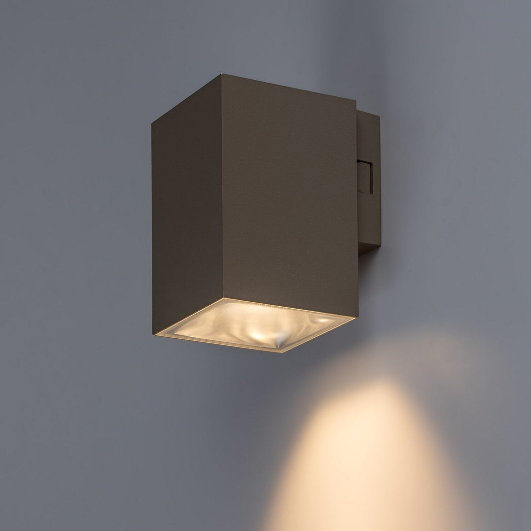 Außenwandleuchte, Urfa, LED 9 W, 900 lm, Farbtemperatur 2700, 4000, 6500 K, H 11,5 cm, IP65, grau-beige, 77216