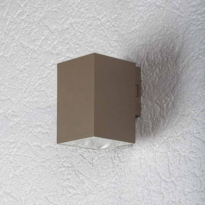 Außenwandleuchte, Urfa, LED 9 W, 900 lm, Farbtemperatur 2700, 4000, 6500 K, H 11,5 cm, IP65, grau-beige, 77216