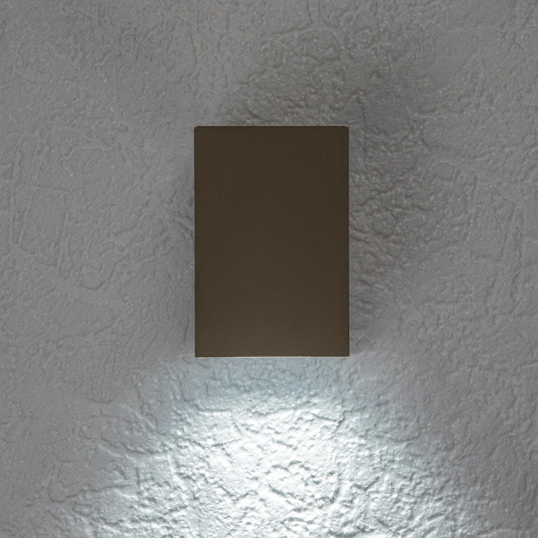 Außenwandleuchte, Urfa, LED 9 W, 900 lm, Farbtemperatur 2700, 4000, 6500 K, H 11,5 cm, IP65, grau-beige, 77216