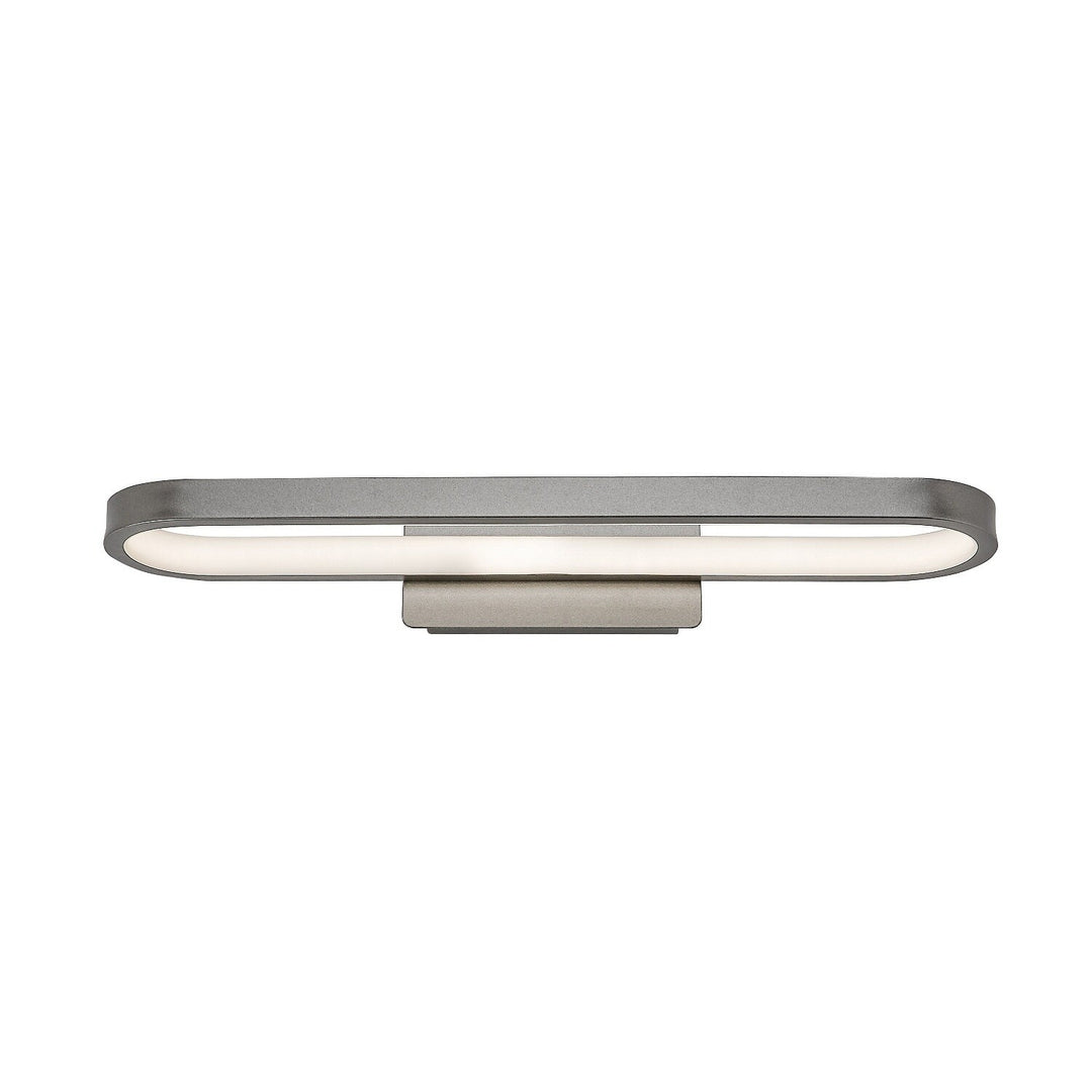 Badezimmer-Wandleuchte, Odran, LED 15 W, 1200 lm, 4000 K, L 40 cm, Gunmetal, IP44, 75114