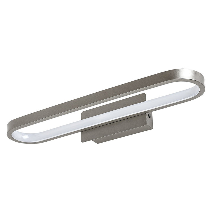Badezimmer-Wandleuchte, Odran, LED 15 W, 1200 lm, 4000 K, L 40 cm, Gunmetal, IP44, 75114