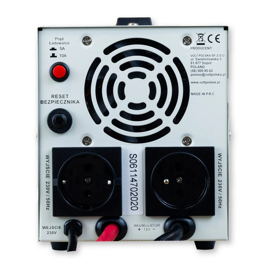 Notstromversorgung Sinus Pro 800 E, 12/230 V, Dauerleistung 500 W, Gesamtleistung 800 VA, 3SP080012E