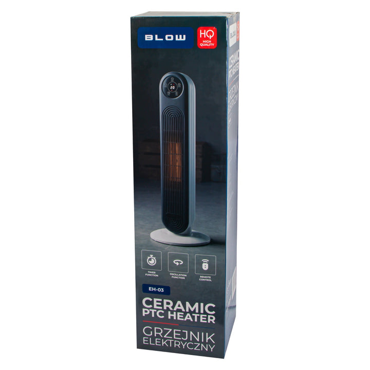 Blow-Heizgerät, Leistung 2000 W, 3 Betriebsstufen, Temperaturregelung, Timer, Fernbedienung, 44-905#
