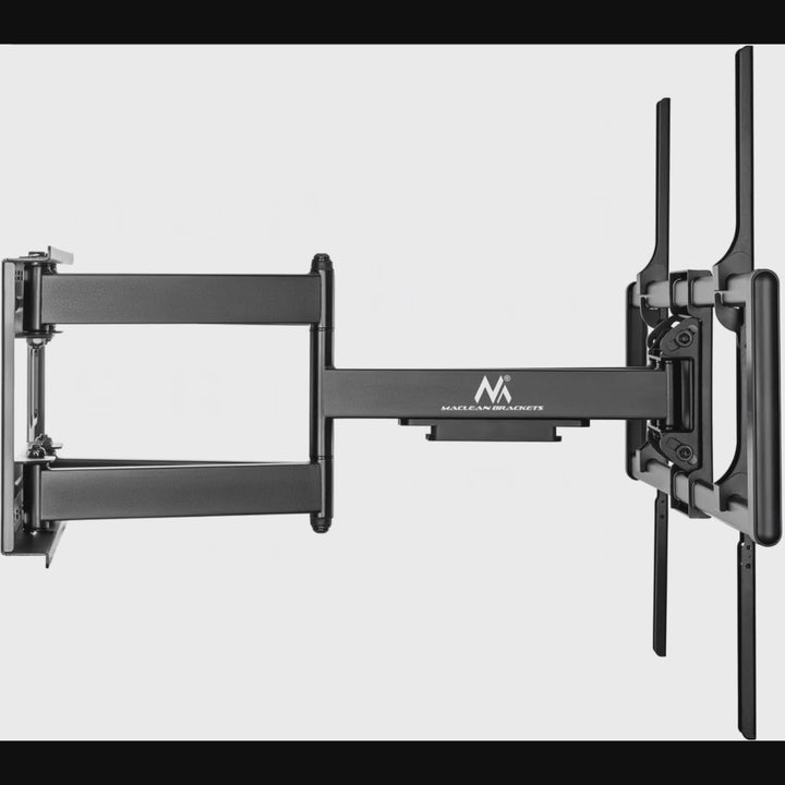 TV Wandhalterung für 60-120" Flach & Curved Fernseher bis zu 120kg Max. VESA 900x600 Schwenkbar, Neigbar und Drehbar, Universal TV Halterung