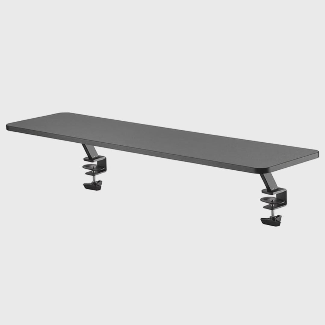 Monitorständer 13"~32" bis max. 20kg Tischplatte Regal 100x26cm Regalbrett Tischhalterung Tischbefestigung Schreibtisch Befestigung