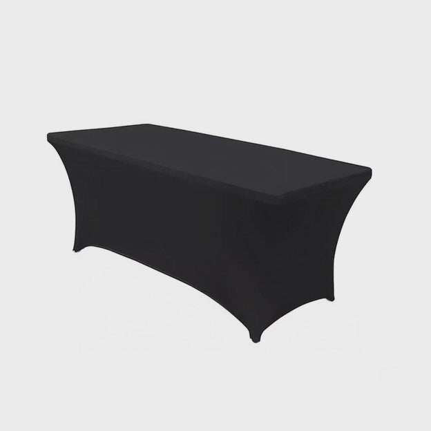 Tischdecke Catering Tischabdeckung Spandex Schwarz GreenBlue 180x75x74cm GB372