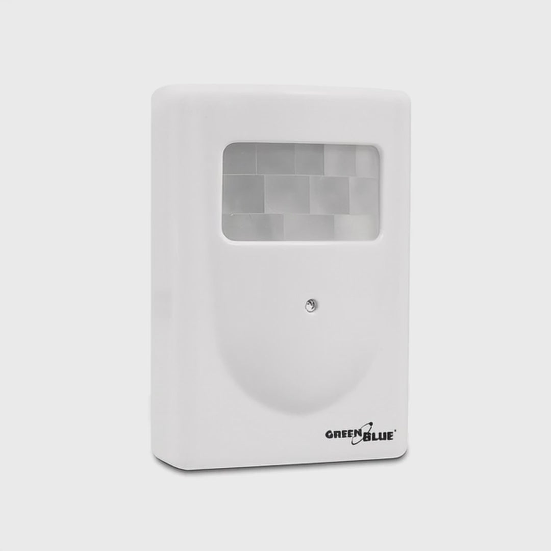 GreenBlue GB3400 Bewegungsmelder Alarm Sensor Funksignal IP44 Wireless Mini Alarm DC3400, IP44, bis 120m