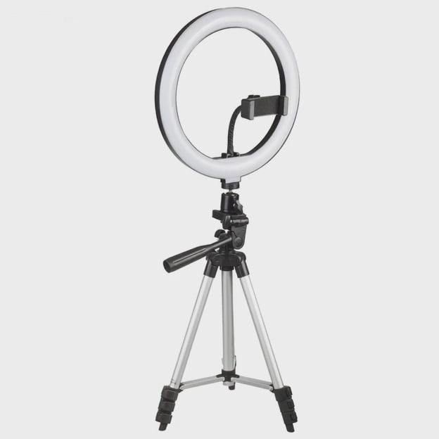 10" 12W LED Ringlicht mit Stativständer und Bluetooth-Auslöser 3 Farben 10 Helligkeitsstufen 10% -100% Einstellbare Helligkeit 160 LED Smartphone-Halterung Beleuchtung Licht