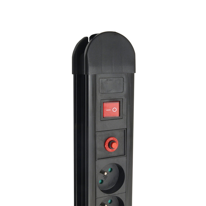 Maclean-Steckdosenleiste, Verlängerungskabel mit 10 Steckdosen, 2 Schaltern, Überlastschutz und -anzeige, 3680 W, MCE10